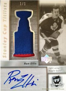 Stanley Cup Titlists Patch Ron Ellis