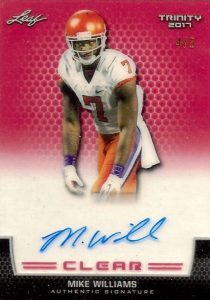 Clear Autographs Mike Williams