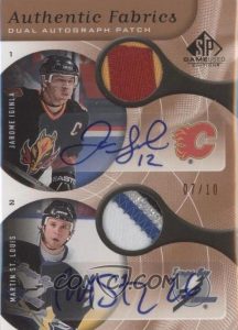 Dual Authentic Fabrics Auto Patch Jarome Iginla, Martin St. Louis