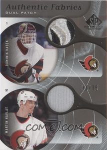 Dual Authentic Fabrics Patch Dominik Hasek, Martin Havlat