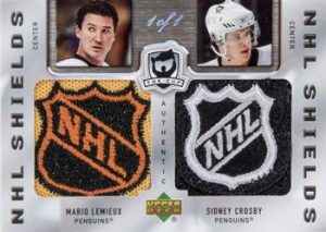 Dual NHL Shields Mario Lemieux, Sidney Crosby