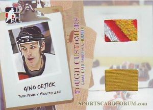 Game-Used Emblem and Number Gino Odjick