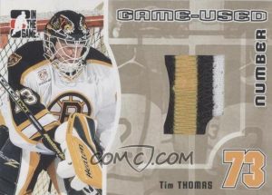 Game-Used Number Gold Tim Thomas