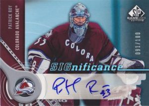 SIGnificance Patrick Roy