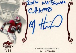 Signatures OJ Howard