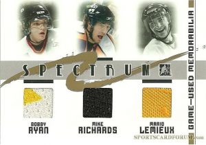 Spectrum Gold Bobby Ryan, Mike Richards, Mario Lemieux