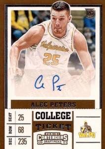 College Tickets Autographs Alec Peters