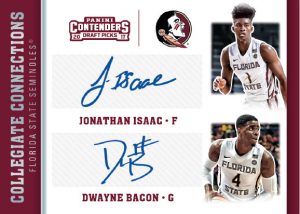 Collegiate Connections Signatures Jonathan Isaac, Dwayne Bacon