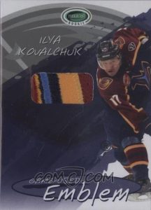 Game-Used Emblem Ilya Kovalchuk