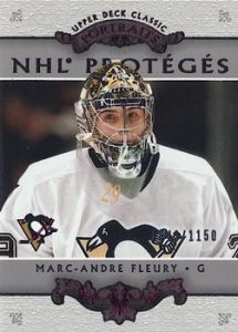 NHL Proteges Redemption Marc-Andre Fleury
