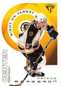 Right on Target Patrice Bergeron