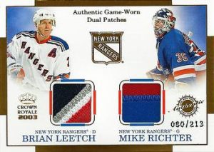 Dual Patches Brian Leetch, Mike Richter