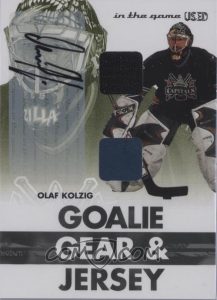 Goalie Gear & Jersey Auto Olaf Kolzig