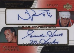 Rookie Inspirations Autographs Nathan Horton, Gordie Howe