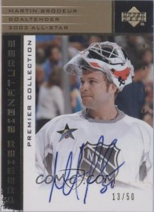 All-Star Signatures Gold Martin Brodeur