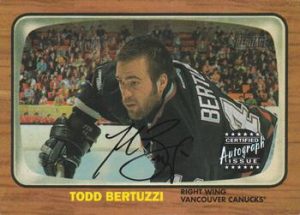 Autographs Black Todd Bertuzzi