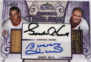 Double Twig Sigs Gordie Howe, Bobby Hull