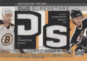 Duo Superstars Jersey Joe Thronton, Sergei Samsonov