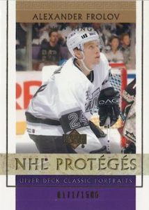 NHL Proteges Rookies Alexander Frolov