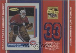 Patrick Roy Reprint Relic Refractor Patrick Roy Reprint Relic Refractor