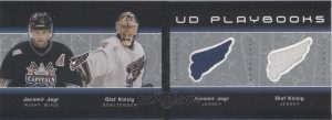 UD Playbooks Jaromir Jagr, Olaf Kolzig