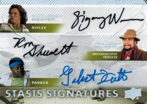 Stasis Signatures Triple Sigourney Weaver, Ron Shusett, Yaphet Kotto