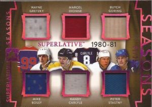 Superlative Seasons Wayne Gretzky, Marcel Dionne, Butch Goring, Mike Bossy, Randy Caryle, Peter Stastny