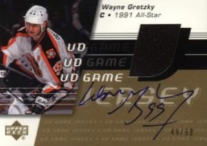 UD Game Jersey Auto Wayne Gretzky