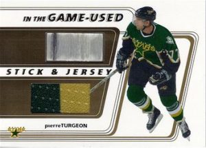 Game-Used Stick and Jersey Gold Pierre Turgeon