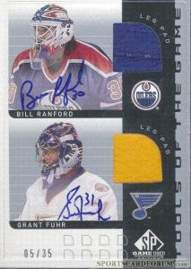 Signed Tools of the Game Combo Bill Ranford, Grant Fuhr
