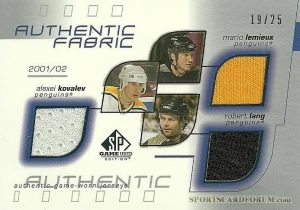 2001-02 SP Game Used Authentic Fabric #AF-BQ Ray Bourque Jersey at 's  Sports Collectibles Store