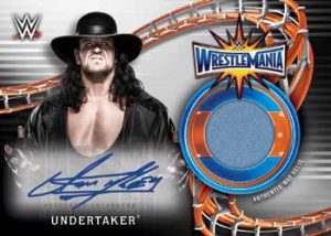 Autographed Wrestlemania 33 Mat Relics The Undertaker