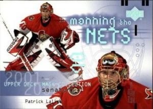 NHL MARIO LEMIEUX 2001-02 UPPER DECK MASK COLLECTION CARD #79, NM-MINT –