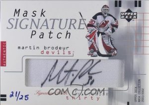 Mask Signature Patch Martin Brodeur