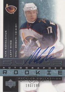 Rookie Autographs Ilya Kovalchuk