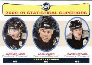 Statistical Superiors Jaromir Jagr, Adam Oates, Martin Straka