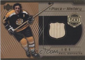 A Piece of History 500 Goal Club Phil Esposito