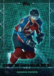Own the Game Rookie Points Alex Tanguay