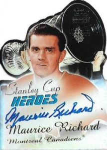Stanley Cup Heroes Autographs Maurice Richard