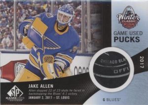 2017 NHL Winter Classic Game-Used Puck Jake Allen