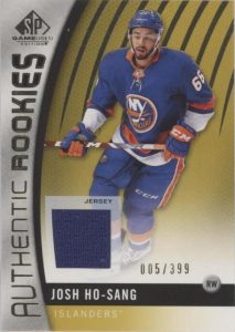 Authentic Rookies Gold Jersey Relic Josh Ho-Sang