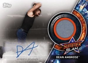 Autographed Summer Slam Mat Relics Dean Ambrose