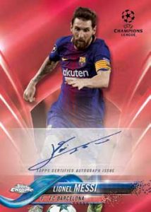 Base Auto Red Refractor Lionel Messi Base Auto Lionel Messi