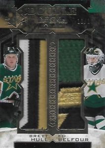 Double XL Duos Materials Patch Brett Hull, Ed Belfour