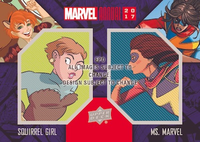 Dual Comic Patches Squirrel Girl, Ms. Marvel