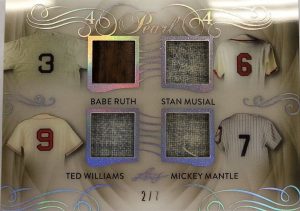 Pearl 4 Babe Ruth, Stan Musial, Ted Williams, Mickey Mantle
