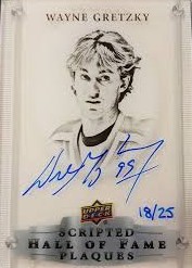 Scripted Hall of Fame Plaques Wayne Gretzky