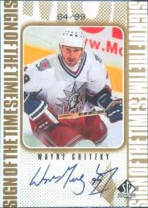Sign of the Times Gold Wayne Gretzky