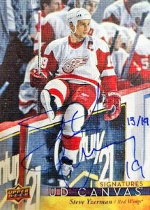 Canvas Signatures Steve Yzerman