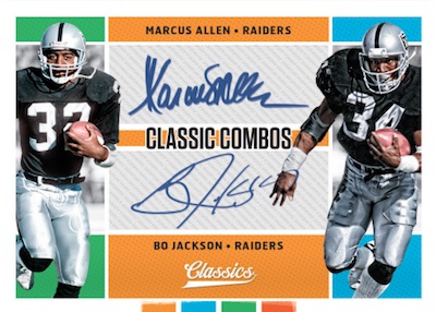 Classic Combos Signatures Marcus Allen, Bo Jackson